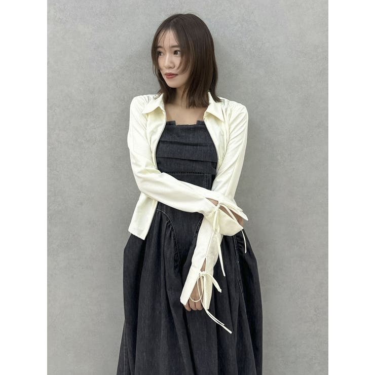 ダブルファスナーギャザーシャツ | dazzlin | 詳細画像25 