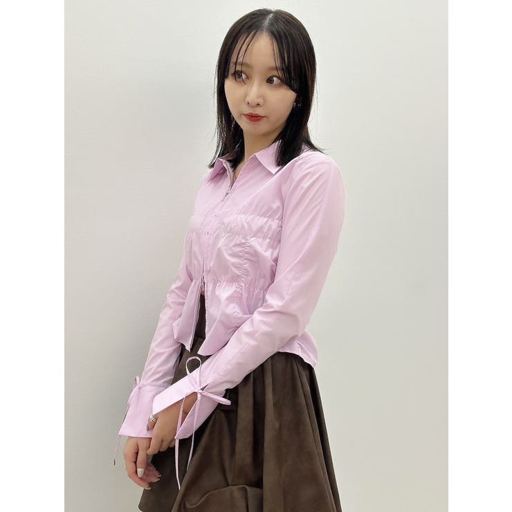 ダブルファスナーギャザーシャツ | dazzlin | 詳細画像31 