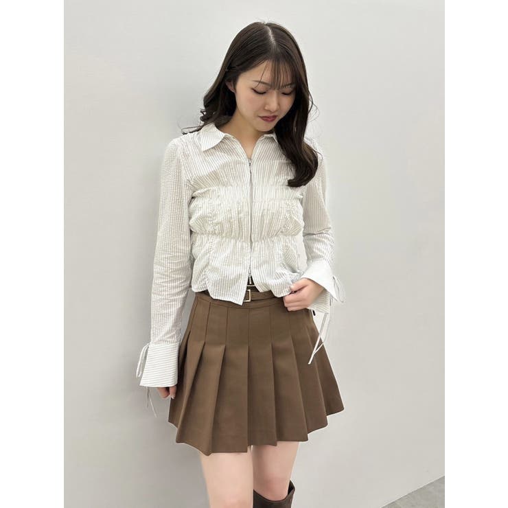 ダブルファスナーギャザーシャツ | dazzlin | 詳細画像37 