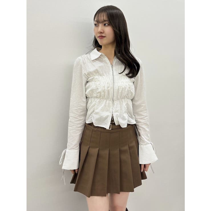 ダブルファスナーギャザーシャツ | dazzlin | 詳細画像39 