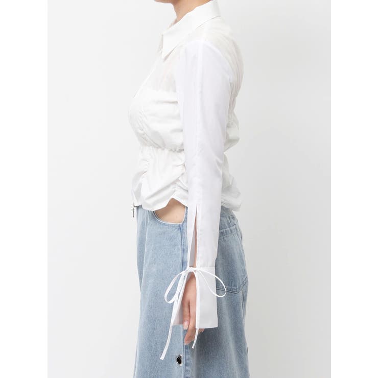 ダブルファスナーギャザーシャツ | dazzlin | 詳細画像45 