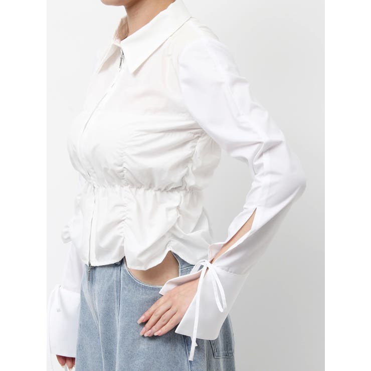 ダブルファスナーギャザーシャツ | dazzlin | 詳細画像48 