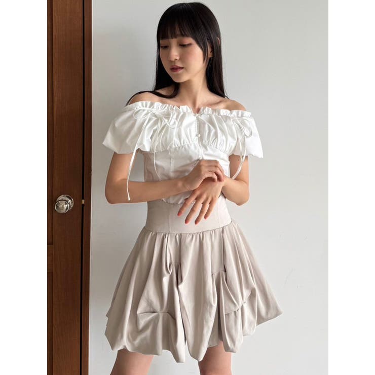 2WAYバルーンスリーブギャザーブラウス | dazzlin | 詳細画像11 