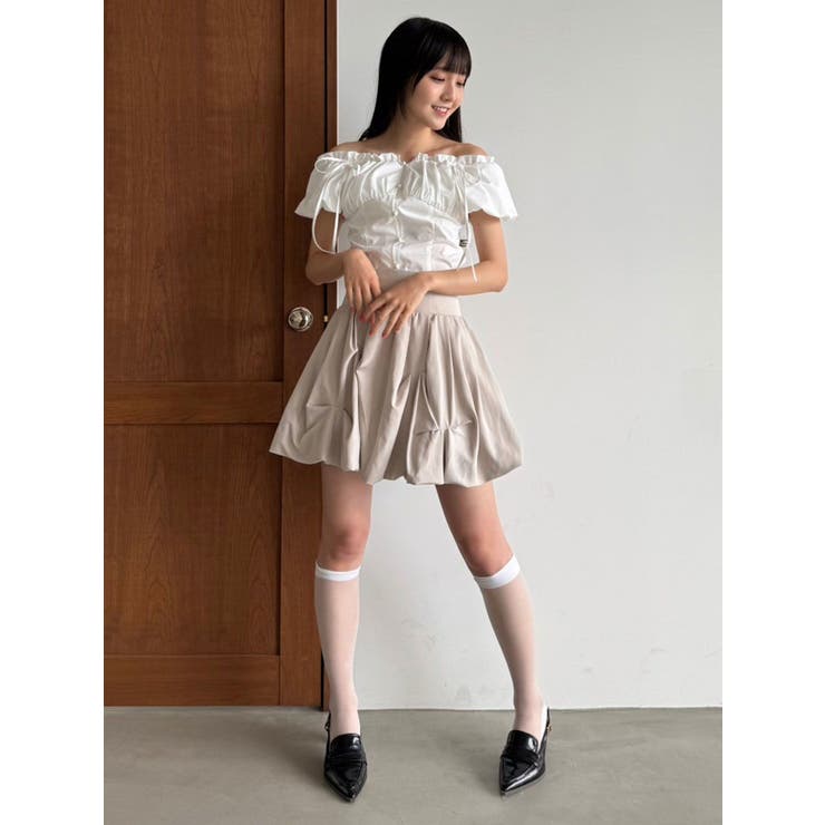 2WAYバルーンスリーブギャザーブラウス | dazzlin | 詳細画像16 