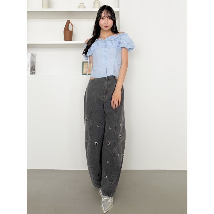 2WAYバルーンスリーブギャザーブラウス | dazzlin | 詳細画像19 