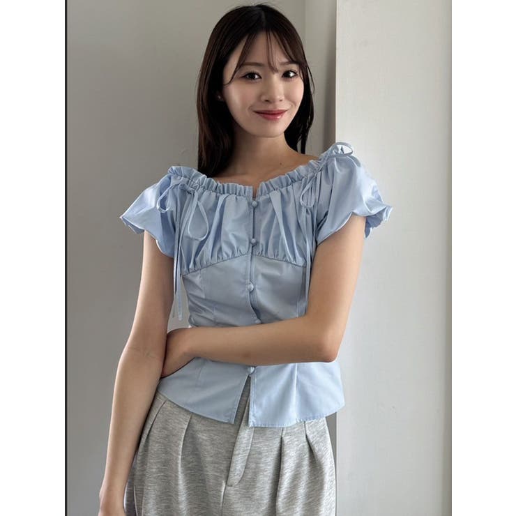 2WAYバルーンスリーブギャザーブラウス | dazzlin | 詳細画像20 