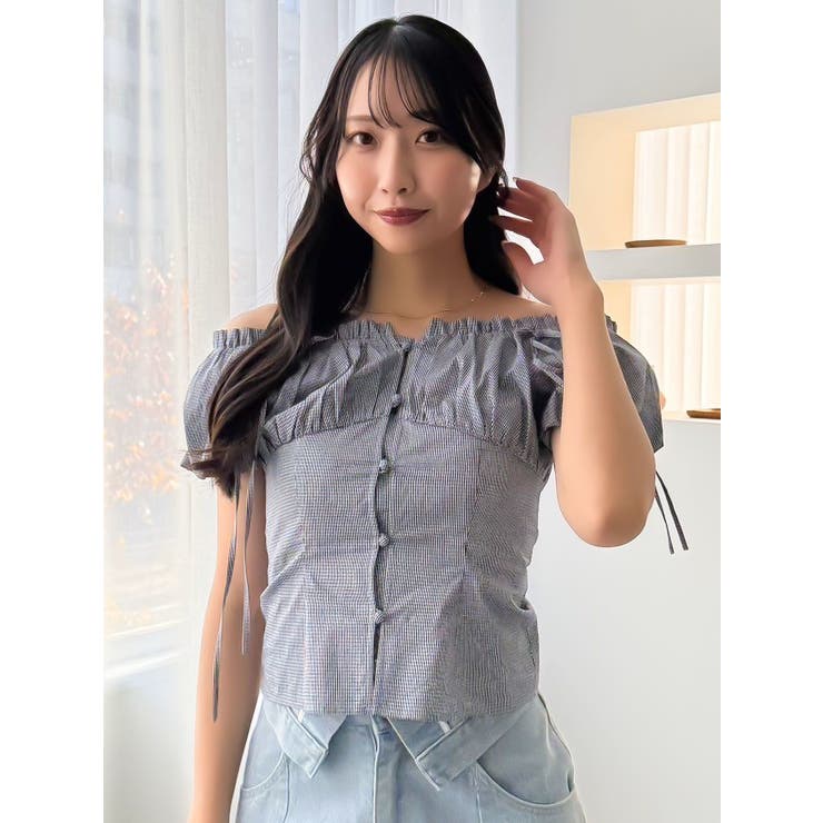 2WAYバルーンスリーブギャザーブラウス | dazzlin | 詳細画像25 