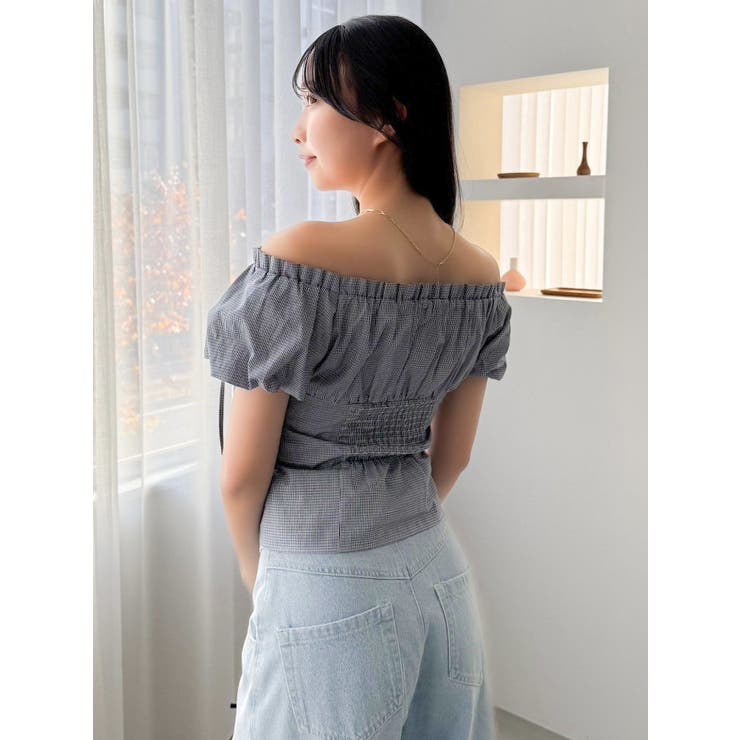 2WAYバルーンスリーブギャザーブラウス | dazzlin | 詳細画像26 