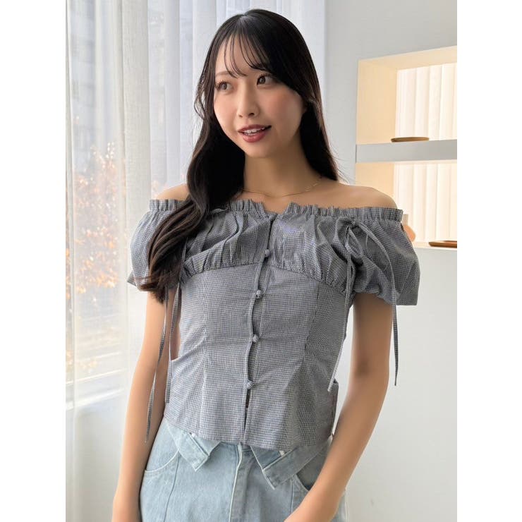 2WAYバルーンスリーブギャザーブラウス | dazzlin | 詳細画像27 