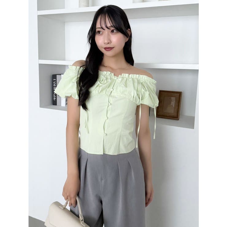 2WAYバルーンスリーブギャザーブラウス | dazzlin | 詳細画像30 