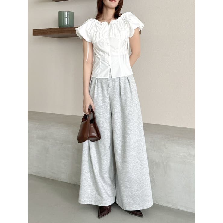 2WAYバルーンスリーブギャザーブラウス | dazzlin | 詳細画像9 