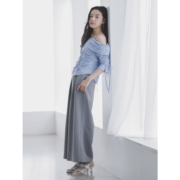 アシメギャザーブラウス | dazzlin | 詳細画像14 