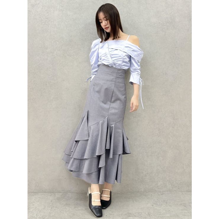 アシメギャザーブラウス | dazzlin | 詳細画像26 