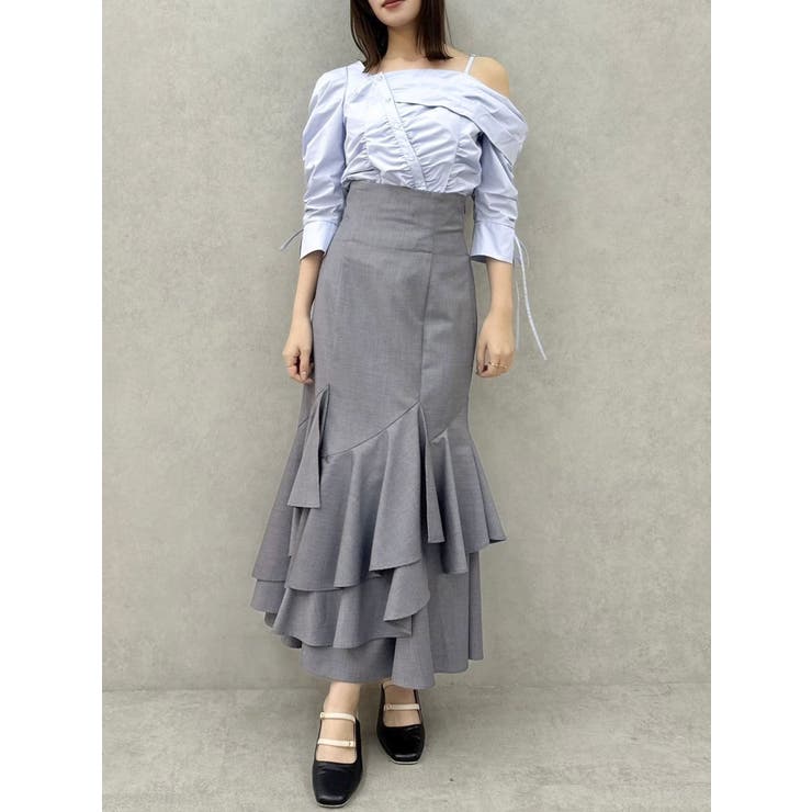 アシメギャザーブラウス | dazzlin | 詳細画像28 