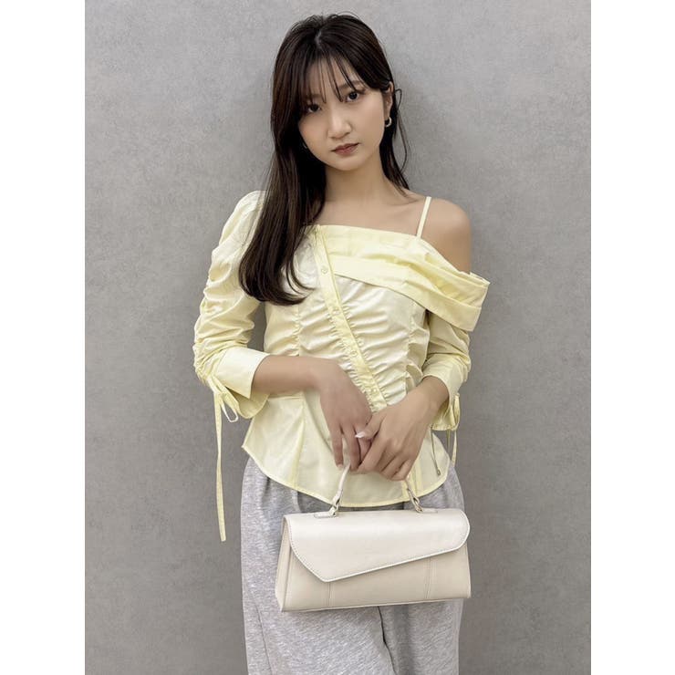 アシメギャザーブラウス | dazzlin | 詳細画像35 