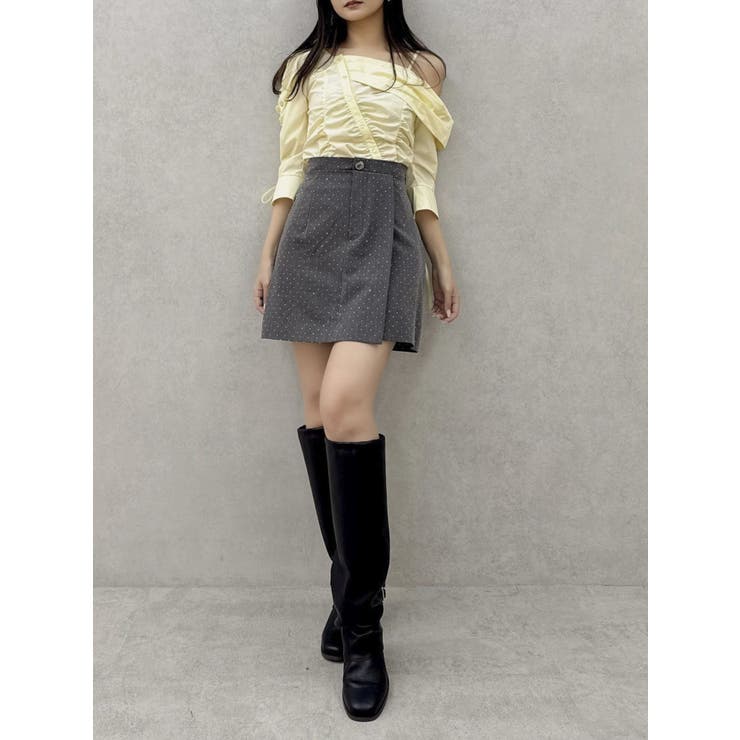 アシメギャザーブラウス | dazzlin | 詳細画像45 