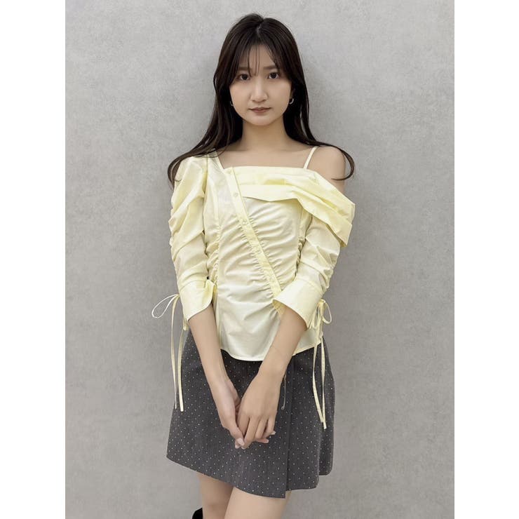 アシメギャザーブラウス | dazzlin | 詳細画像46 