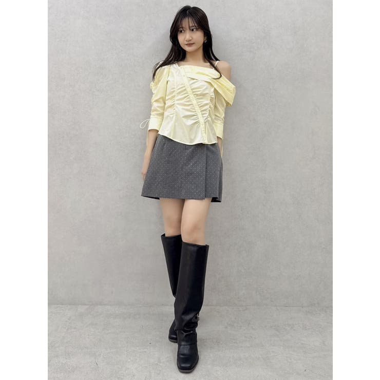 アシメギャザーブラウス | dazzlin | 詳細画像49 