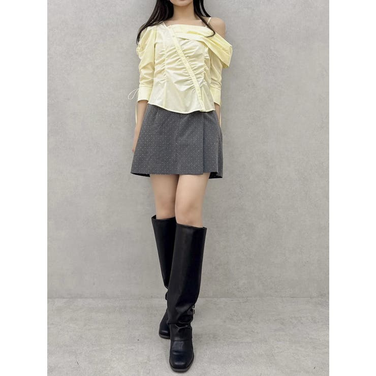 アシメギャザーブラウス | dazzlin | 詳細画像50 