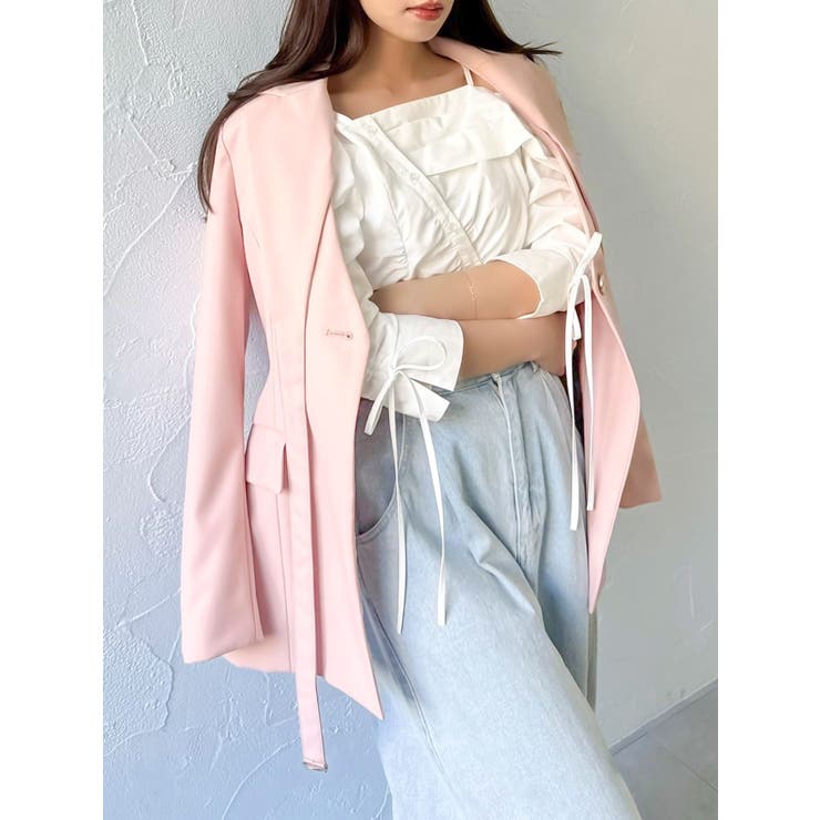 アシメギャザーブラウス | dazzlin | 詳細画像6 