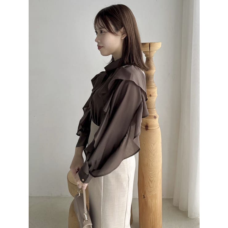 フリルリボン2WAY長袖ブラウス | dazzlin | 詳細画像21 