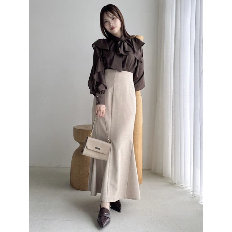 フリルリボン2WAY長袖ブラウス | dazzlin | 詳細画像23 