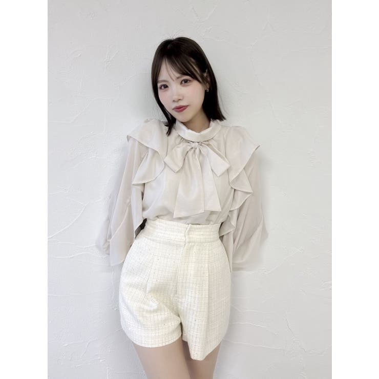 フリルリボン2WAY長袖ブラウス | dazzlin | 詳細画像30 