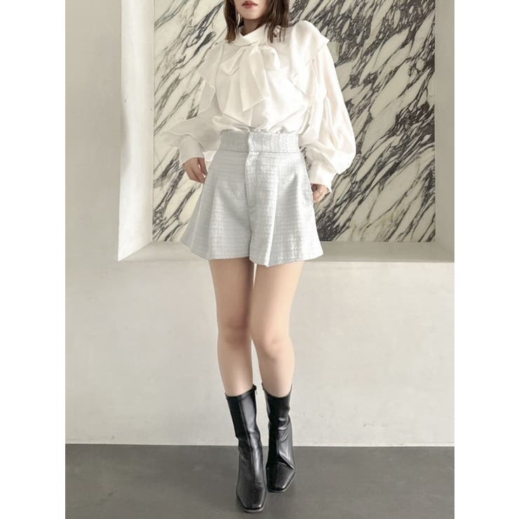 フリルリボン2WAY長袖ブラウス | dazzlin | 詳細画像5 