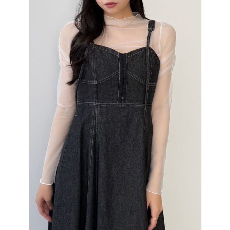 オフホワイト | バリエコンパクトミニマルトップス | dazzlin