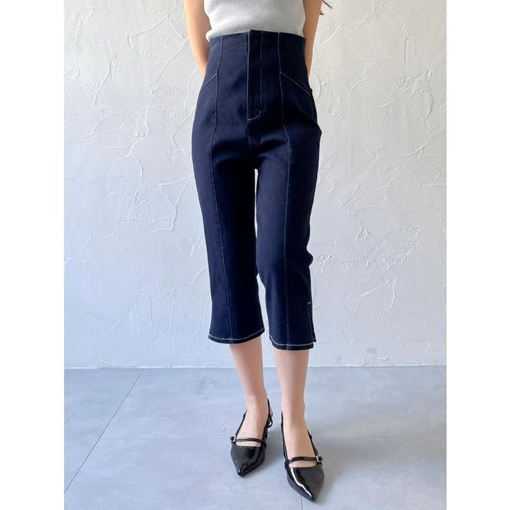 ハイウエストカプリパンツ | dazzlin | 詳細画像1 