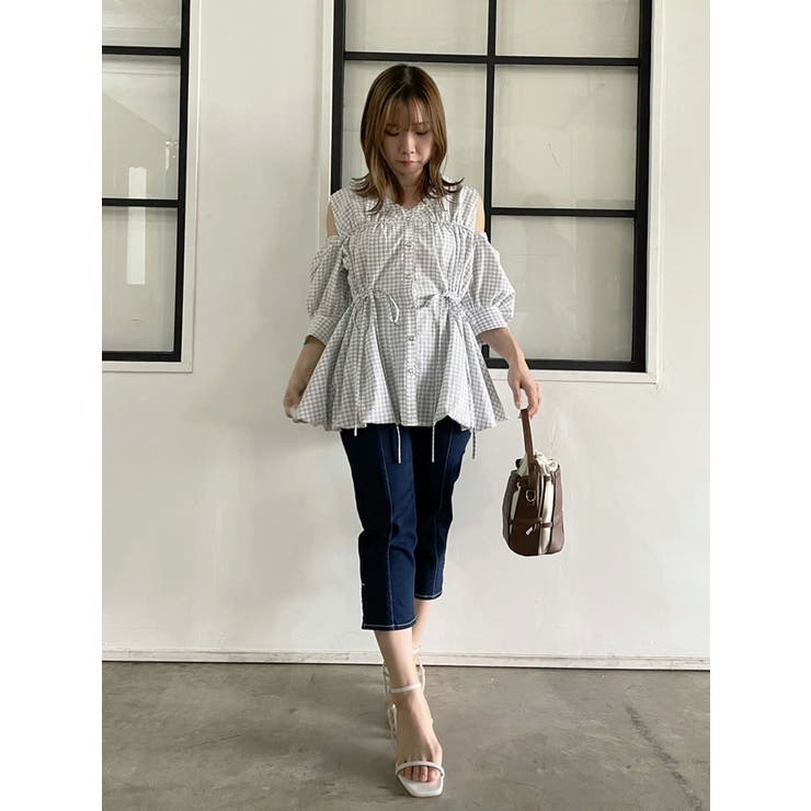 ハイウエストカプリパンツ | dazzlin | 詳細画像14 