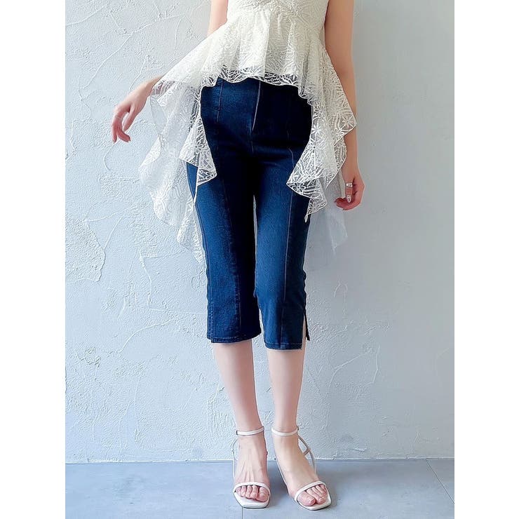 ハイウエストカプリパンツ | dazzlin | 詳細画像2 