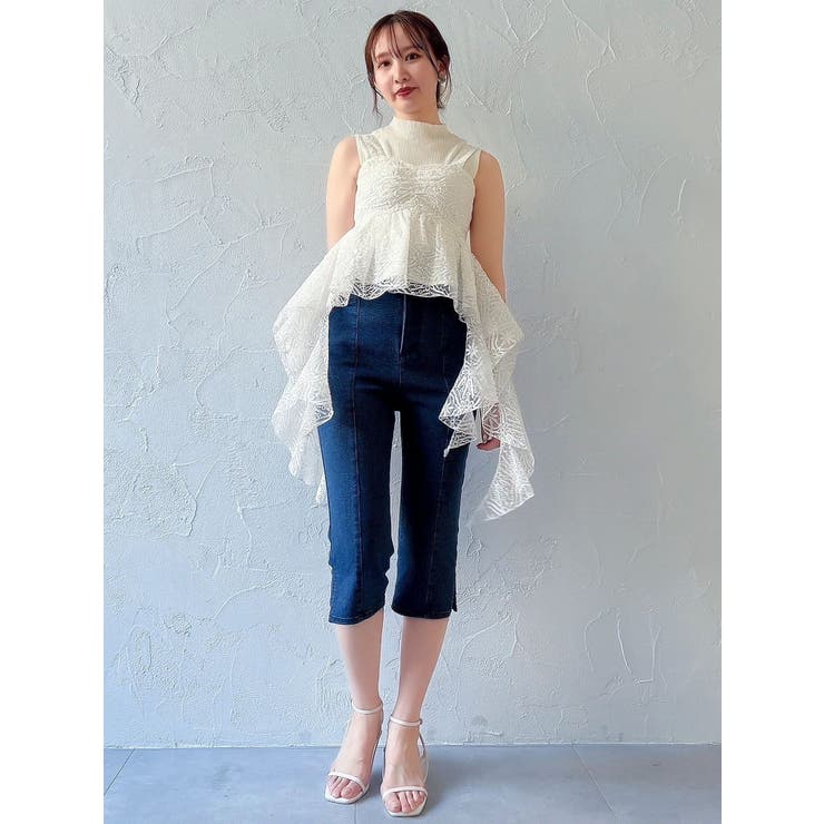 ハイウエストカプリパンツ | dazzlin | 詳細画像4 