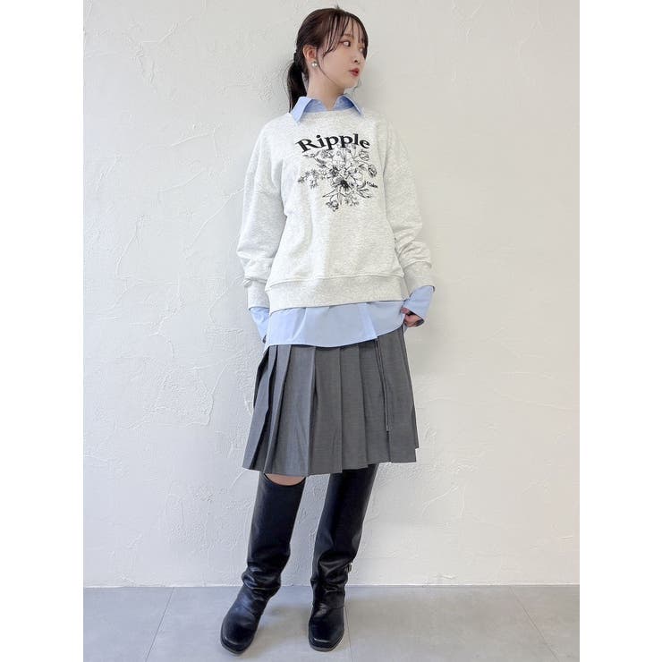 ジップスリットミディスカート | dazzlin | 詳細画像11 