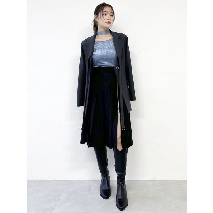 ジップスリットミディスカート | dazzlin | 詳細画像19 