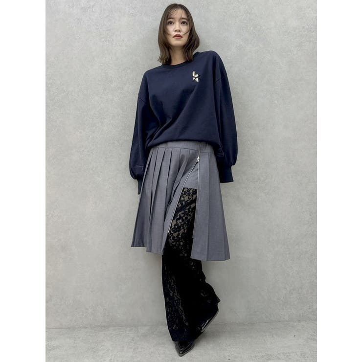 ジップスリットミディスカート | dazzlin | 詳細画像6 