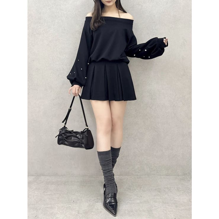 超人気の雑貨店 セットアップ対応】ボックスプリーツカットミニスカート[品番 スカート