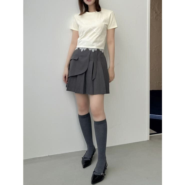 レイヤードプリーツミニスカート | dazzlin | 詳細画像12 