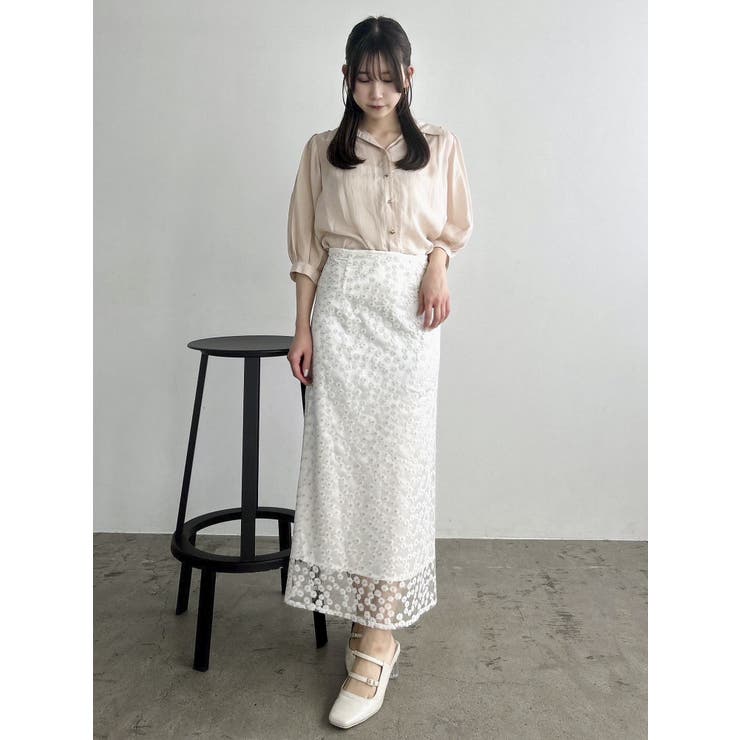 【藤井サチコラボ】マーガレットフラワータイトスカート | dazzlin | 詳細画像16 