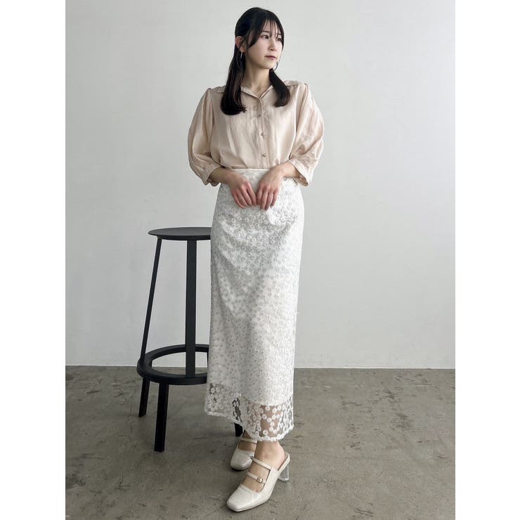 【藤井サチコラボ】マーガレットフラワータイトスカート | dazzlin | 詳細画像17 