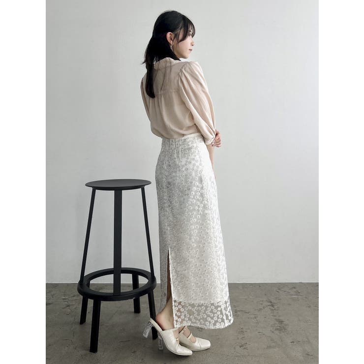 【藤井サチコラボ】マーガレットフラワータイトスカート | dazzlin | 詳細画像18 