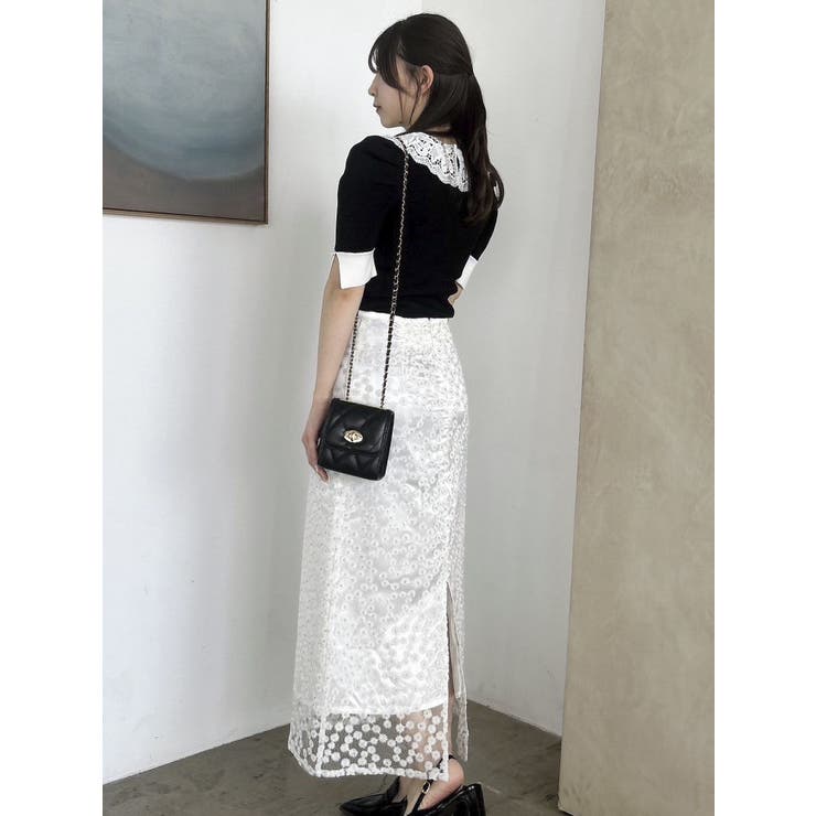 【藤井サチコラボ】マーガレットフラワータイトスカート | dazzlin | 詳細画像24 