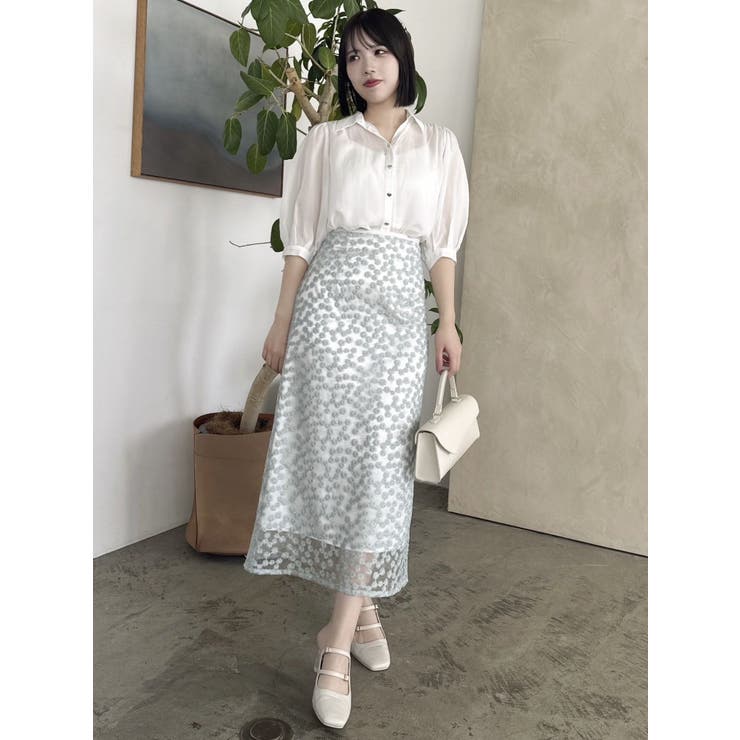 【藤井サチコラボ】マーガレットフラワータイトスカート | dazzlin | 詳細画像27 