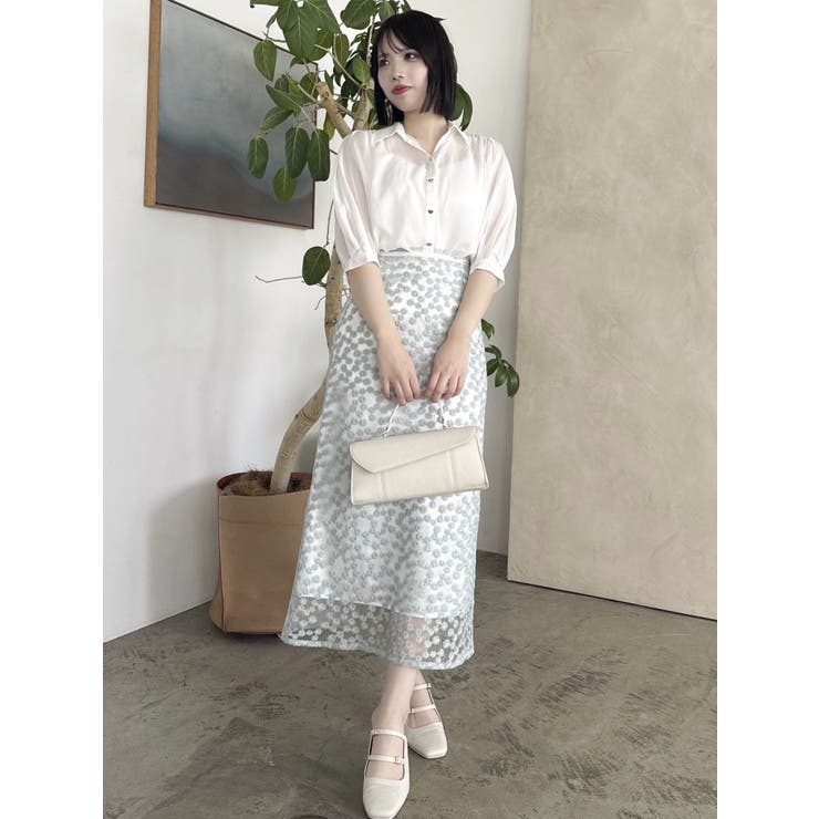 【藤井サチコラボ】マーガレットフラワータイトスカート | dazzlin | 詳細画像28 