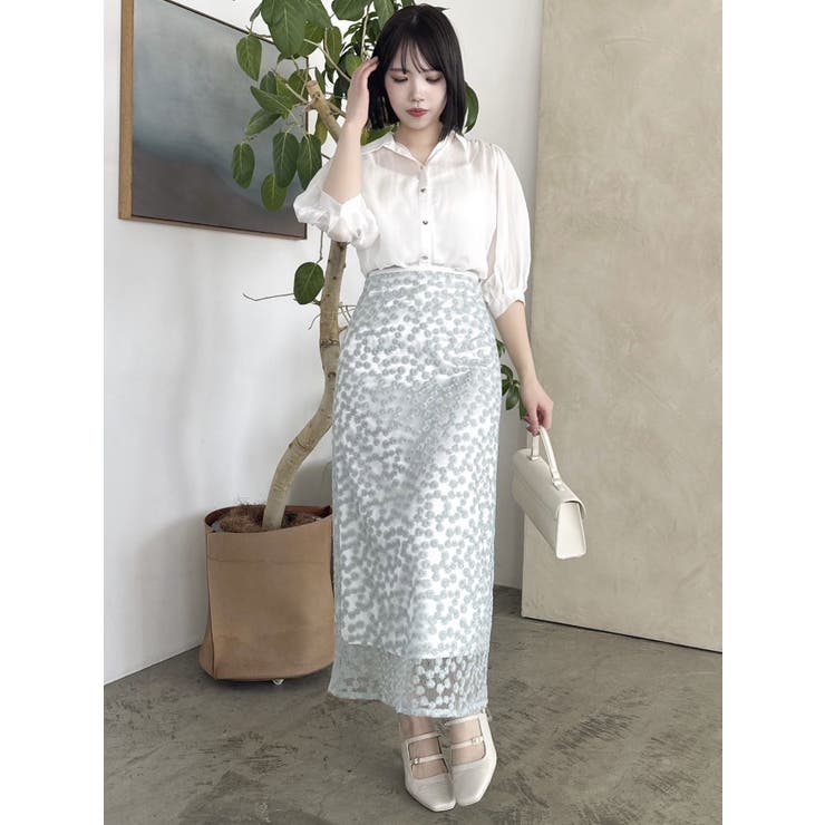 【藤井サチコラボ】マーガレットフラワータイトスカート | dazzlin | 詳細画像29 