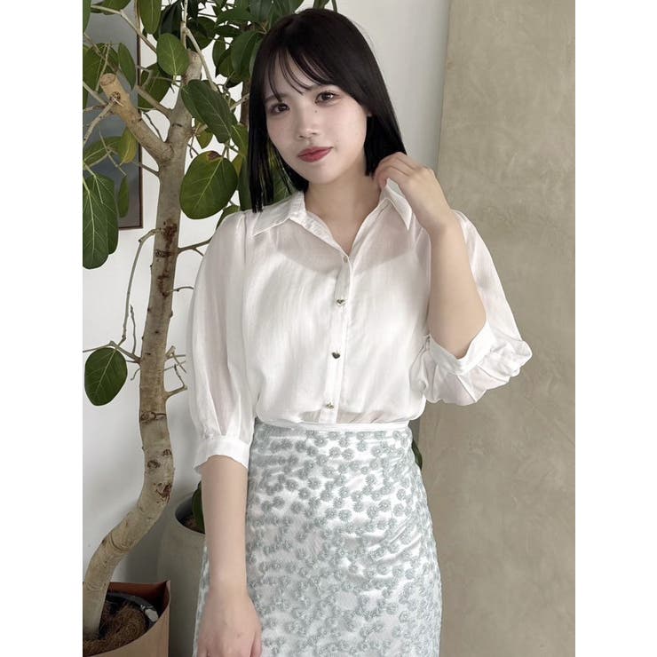 【藤井サチコラボ】マーガレットフラワータイトスカート | dazzlin | 詳細画像30 