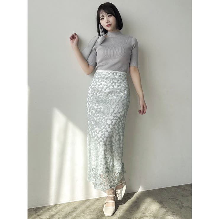 【藤井サチコラボ】マーガレットフラワータイトスカート | dazzlin | 詳細画像31 