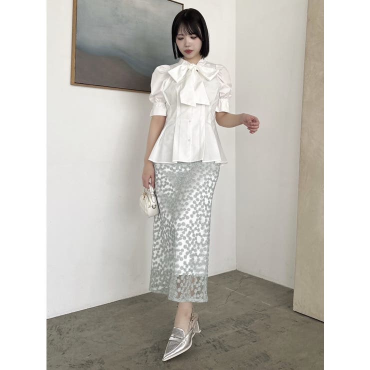 【藤井サチコラボ】マーガレットフラワータイトスカート | dazzlin | 詳細画像35 