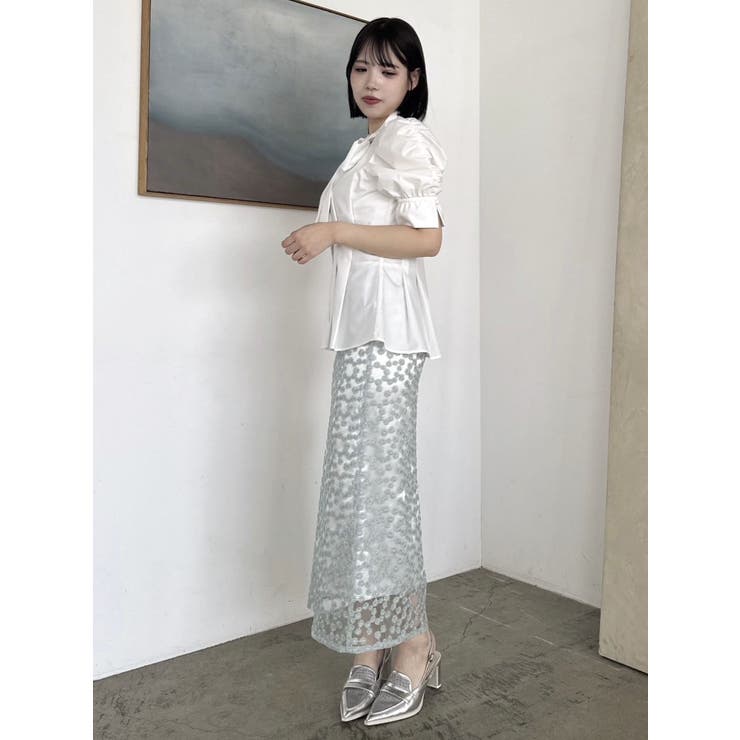 【藤井サチコラボ】マーガレットフラワータイトスカート | dazzlin | 詳細画像37 