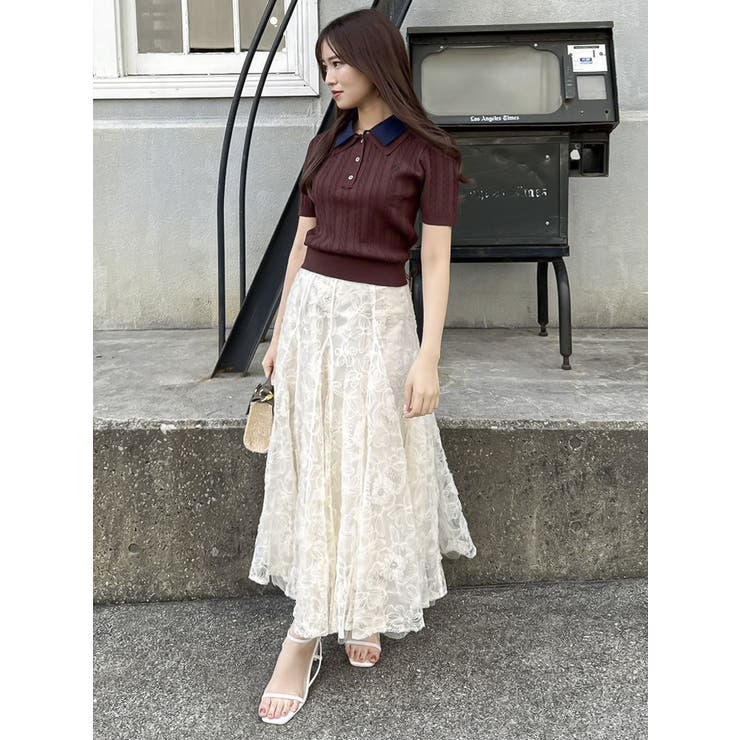 再生産】スパンコールチュールスカート[品番：MKSW0063391]｜dazzlin